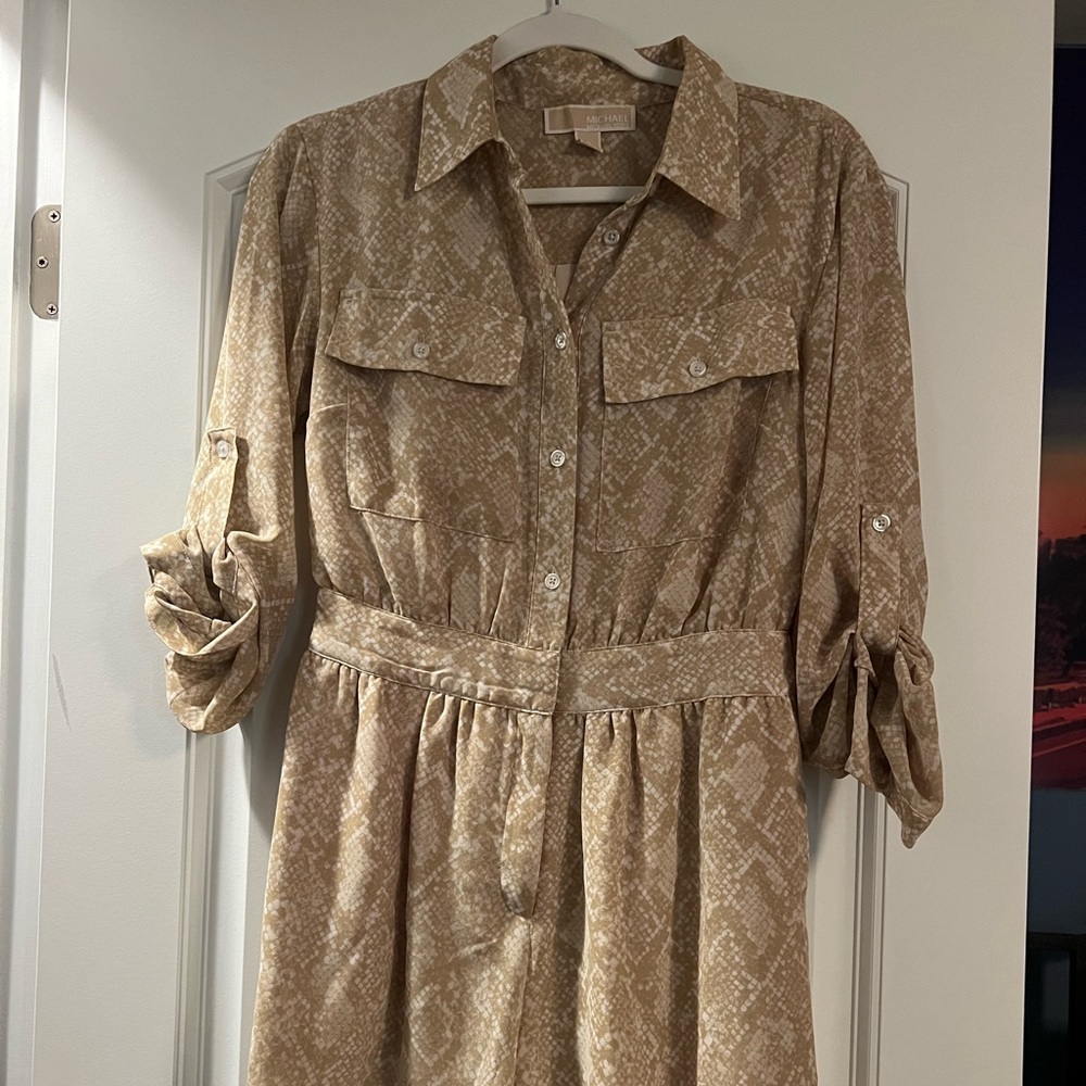 Women’s Beige Snakeskin Romper